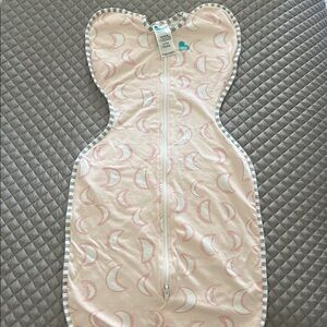 Pink Baby Swaddle with Moon Pattern
